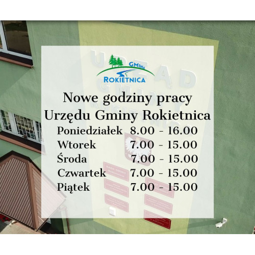 Nowe godziny pracy Urzędu Gminy Rokietnica